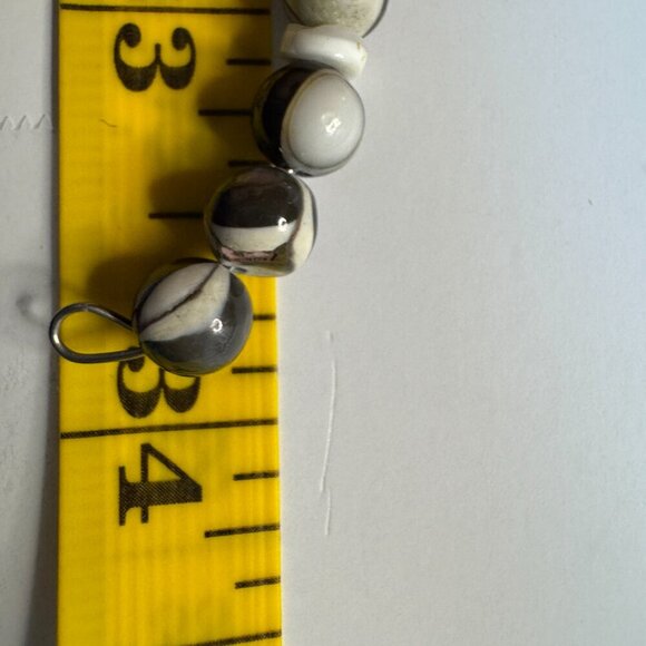 Whimsigoth 34" Wrap Beaded Necklace or Bracelet Stretch Memory Wire Cross Charm - Picture 5 of 5